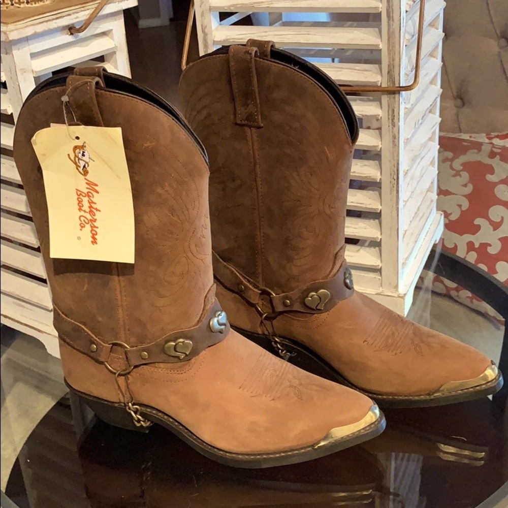 NWT Masterson Boot Co Leather Cowboy Boots RB920